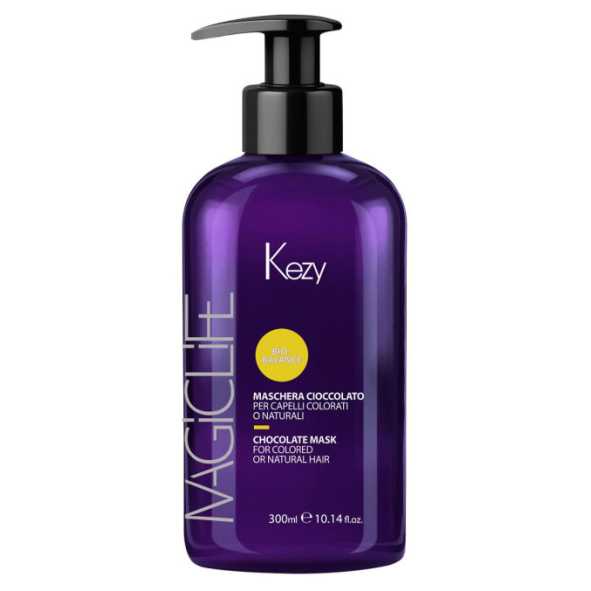 Шоколадная маска для окрашенных Kezy ML Mashera cioccolato per capelli colorati o naturali 300мл 