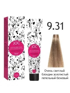 9.31 JOC Крем-краска 100 мл - Очень светлый блондин бежевый 1004-9.31