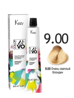 9.00 Kezy Color Vivo Перманентная крем-краска 100мл Очень светлый блондин