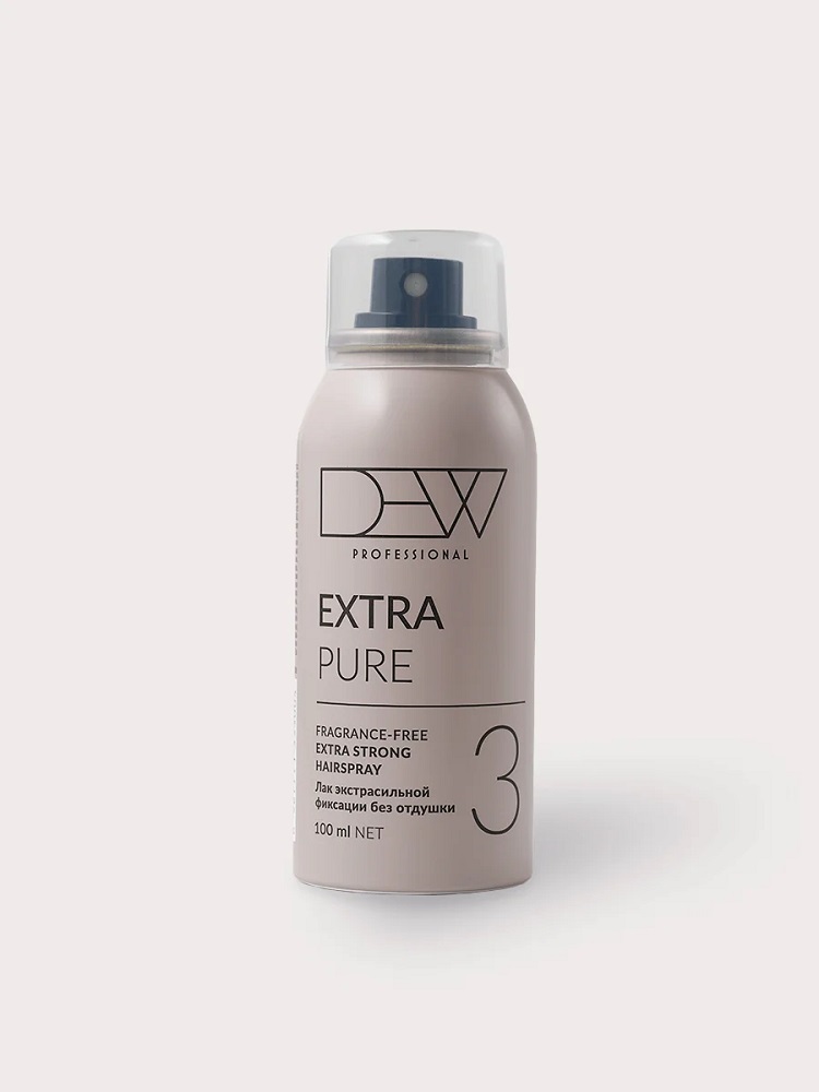 DEW PROFESSIONAL EXTRA PURE Лак экстрасильный без отдушки, 100 мл