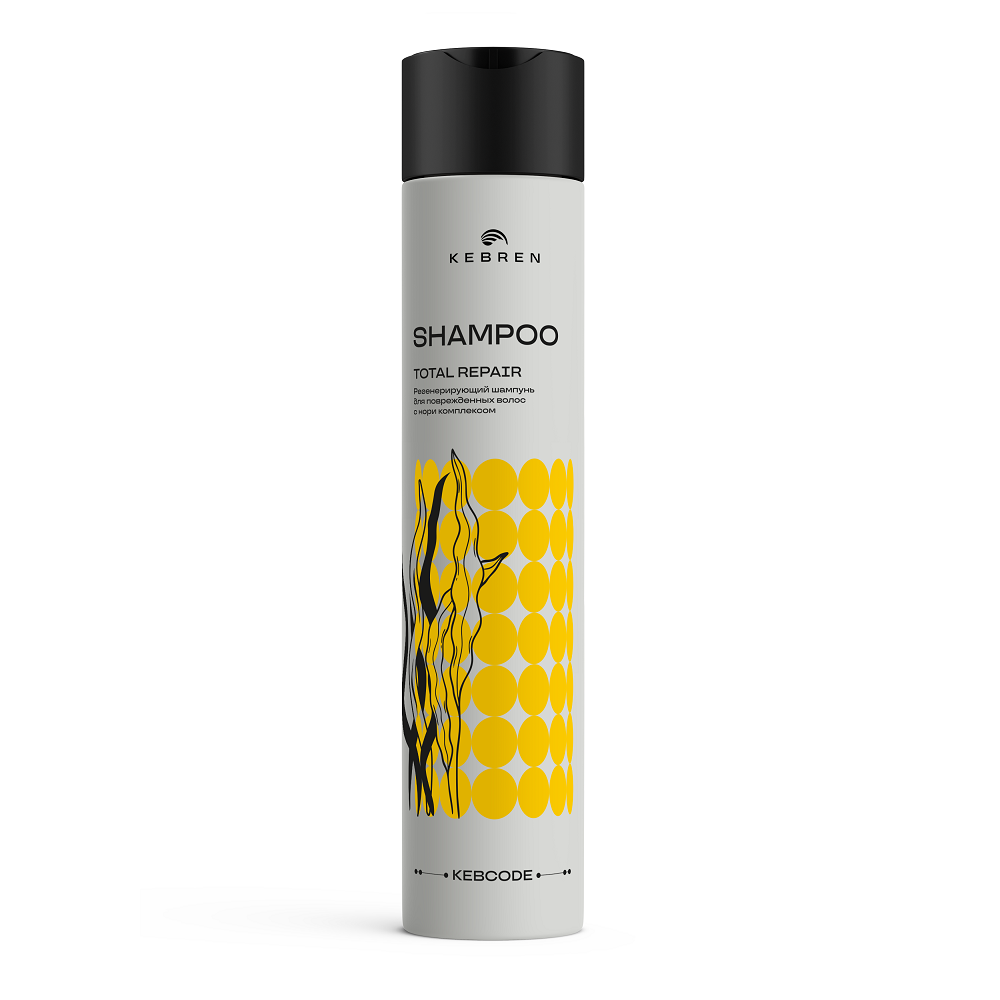 Регенерирующий шампунь для поврежденных волос с нори комплексом, 300 мл 