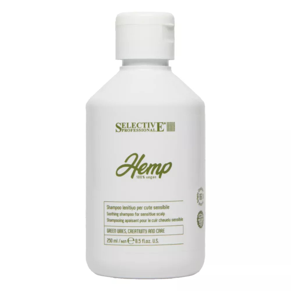 HEMP Успокаивающий шампунь для чувствительной кожи головы, 250 мл.
