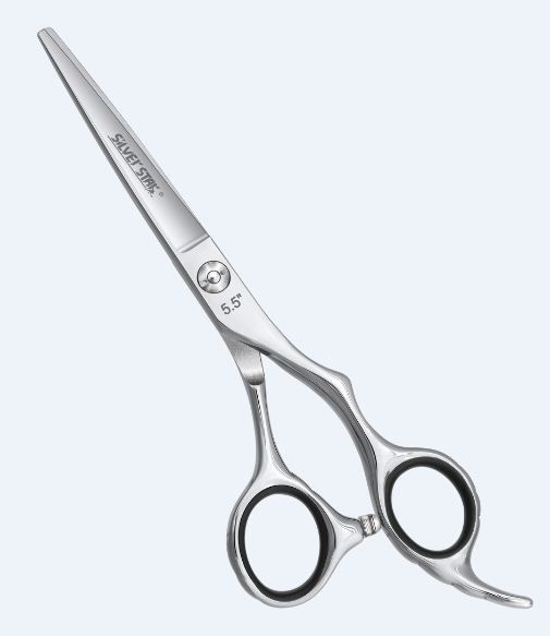 Парикмахерские ножницы 5,5", эргономичные, гравировка на ручках