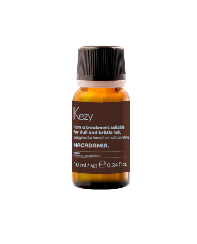 Kezy I am MACADAMIA Масло для волос с макадамией для тусклых и ломких волос 10 мл.